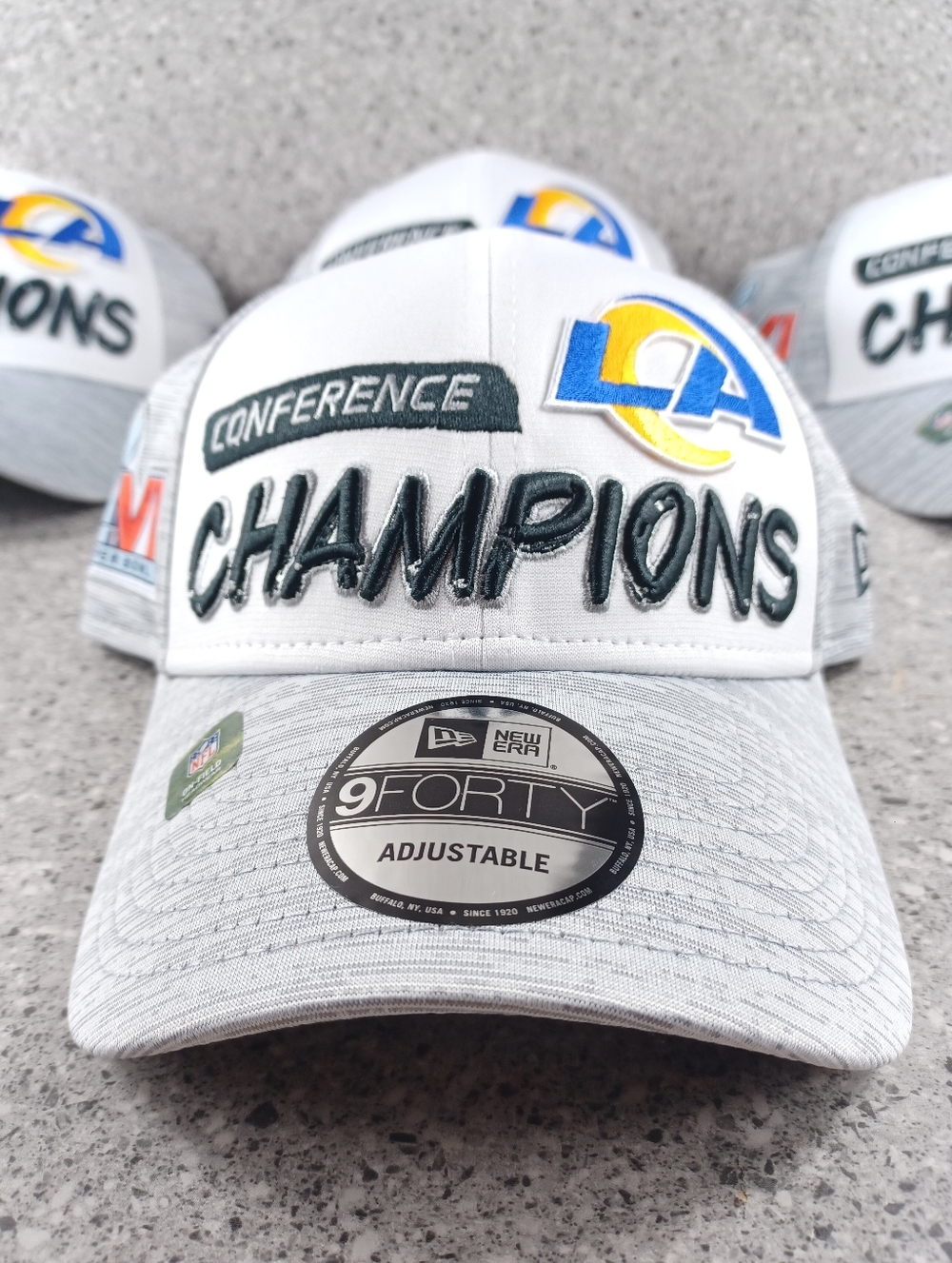 NFL Los Angeles Rams Conference Superbowl Champions New Era Field Snap Back Hat
